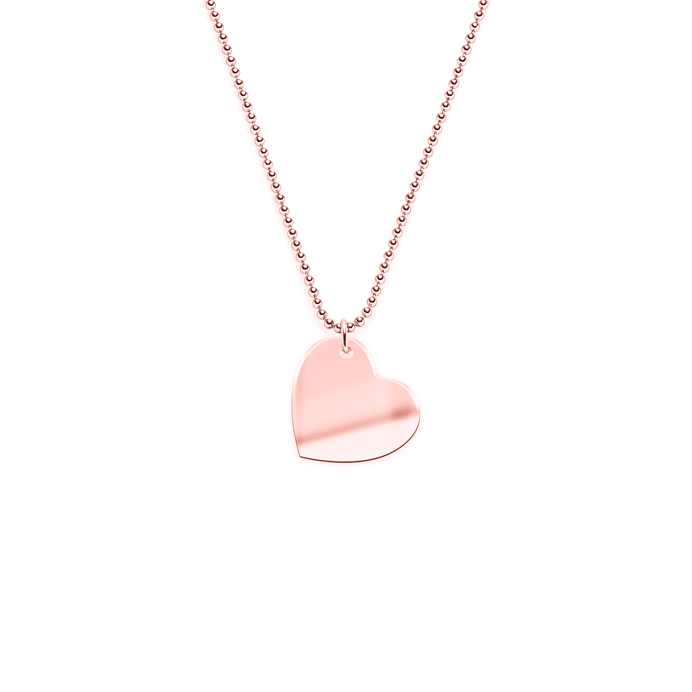 Ketting met hangend hartje (Zilver)