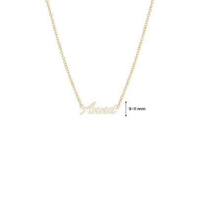 Naamketting "Handschrift" (Zilver)