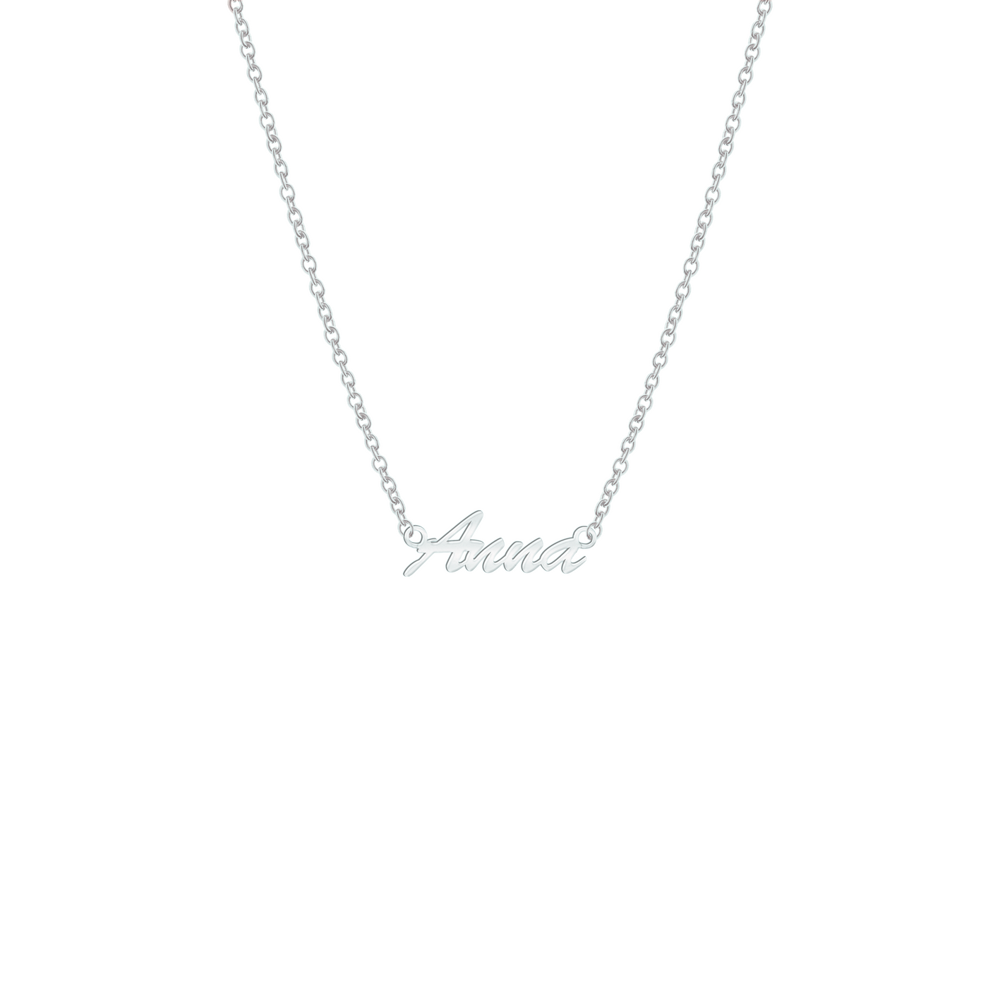 Collier de nom "Handwriting" (Argent)