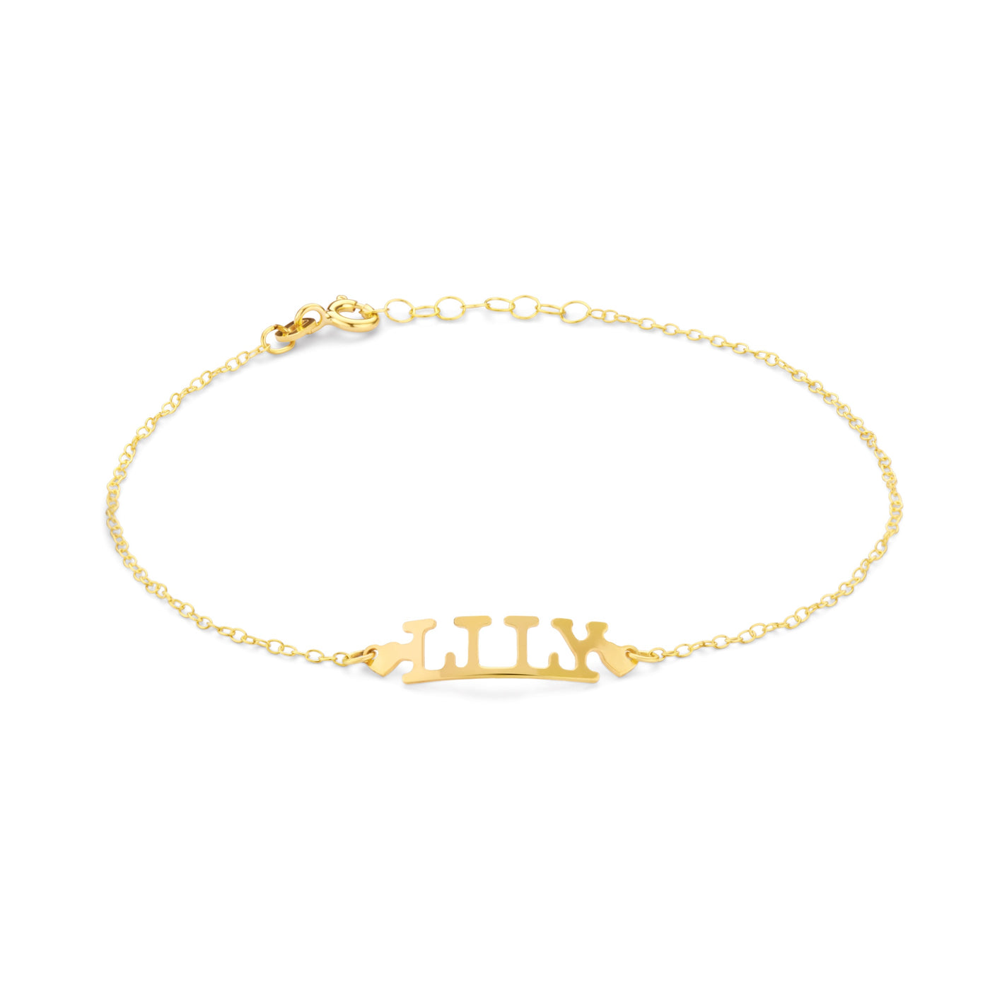 Naam armband (9kt) - Olivia for Kids